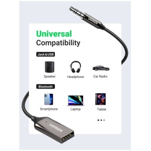 Ugreen Bluetooth USB/Aux adapter za avto
