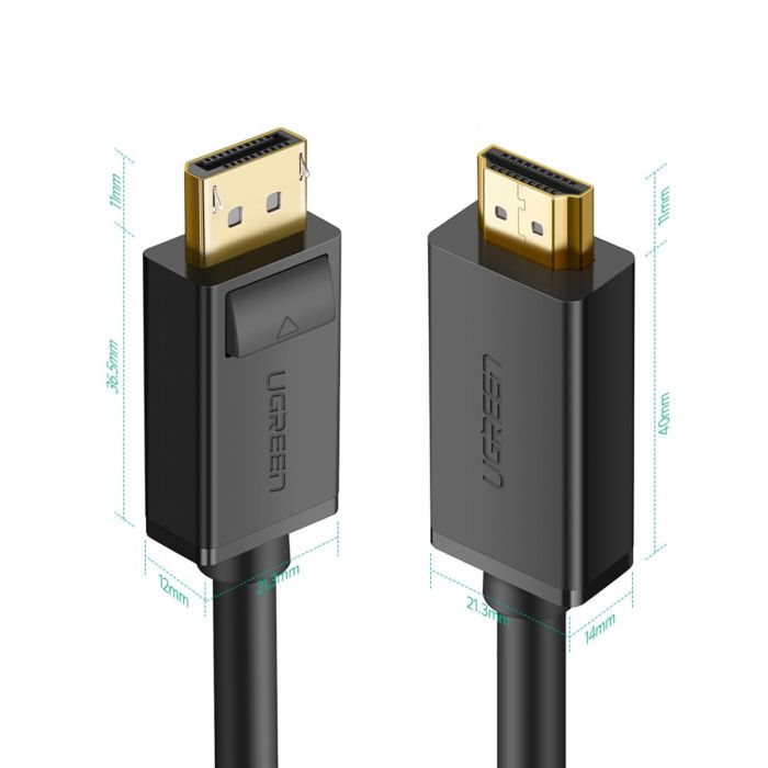 Ugreen DP na HDMI kabel (M-M) 2m - slika 3