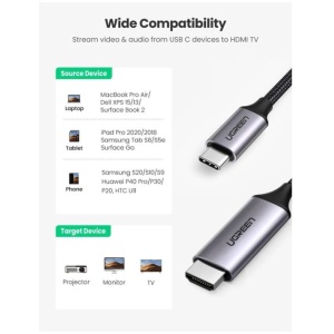 Ugreen USB-C na HDMI kabel 1.5m 4K@60Hz - box