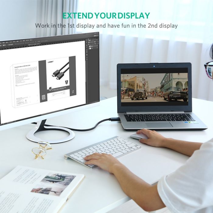 Ugreen DP na HDMI kabel (M-M) 2m - slika 4