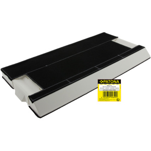 <p>Nadomestni filter z aktivnim ogljem za naprave Bosch / Siemens.</p><p><b>Vsebina kompleta:</b></p><ul><li>1 x filter z aktivnim ogljem (39,8 cm x 19,5 cm x 3,3 cm)</li></ul><br><p><b>Primerno za:</b></p><p>Balay:</p><ul><li>3BT769X/01, 3BT769X/02, 3BT769X/03, 3BT769X/04, 3BT779X/01, 3BT779X/02, 3BT779X/03, 3BT779X/04</li></ul><br><p>Bosch:</p><br><ul><li>DHI945F, DHI655F/03, DHI655F/01, DHI645F/04, DHI645F/03, DHI645F/02, DHI645F/01, DHI965V/04, DHI965V/03, DHI965V/02, DHI965V/01, DHI955FAU, DHI955F/03, DHE645M, DHZ4506(00), DHZ4505(00), DHI965V, DHI955FX, DHI955F, DHI755F, DHI685S, DHI665VX, DHI665V, DHI655F, DHI645F</li></ul><br>Constructa:<br><ul><li>CZ5144X5, CZ5145X5</li></ul><br><p>Gaggenau:</p><ul><li>AF280160/01, AF280160/02, AF280160/03, AF280160/04, AF280170/01, AF280170/02, AF280170/03, AF280170/04, AF280190/01, AF280190/02, AF280190/03, AF280190/04, KF280001(00), KF280002(00)</li></ul><br><p>Küppersbusch:</p><ul><li>DWZKB1F, EDIP6600/6700.0, EDIP66000E, EDIP67000E</li></ul><br><p>Neff:<br></p><ul><li>D4992X0, D4972X0GB/03, D4972X0GB/04, D4982X0/01, D4982X0/02, D4982X0/03, D4982X0/04, DA66B, DA79B, DA86B, DA89B, DA96B, Z5144X5, D4772X0, D4972X0GB/02, D4972X0, D4972X0/05, D4972X0GB, D4982X0, D4962X0, D4672X0/02, D4672X0/03, D4672X0/04, D4682X0, D4683X0MC/01, D4692X0, D4692X0/05, D4662X0/01, D4662X0/02, D4662X0/03, D4662X0/04, D4672X0, D4682X0/01, D4682X0/02, D4682X0/03, D4682X0/04, D4692X0/01, D4692X0/02, D4692X0/03, D4692X0/04, D4662X0, D4692X0/06, D4692X0GB/01, D4692X0GB/02, D4692X0GB/03, D4692X0GB/04, D4692X0GB/05, D4692X0GB/06, D4972X0/01, D4972X0/02, D4972X0/03, D4972X0/04, D4972X0GB/01</li></ul><br>Siemens:<br><ul><li>LI48630/03, LI46630/03, LI46630/04, LI4663001, LI4663002, LI4663003, LI4663004, LI46630SD01, LI46631, LI48630, LI48630/01, LI48630/02, LI46630/02, LI48632/01, LI48632/02, LI49630, LI49630/03, LI49632/03, LI44630, LI46630SD02, LI48632, LI46730, LI49632, LI48932/01, LI46930, LI46931, LI46931/01, LI46931/02, LI46931/03, LI46931/04, LI46931/05, LI48930, LI48930/01, LI48930/02, LI48932, LI44930, LI48932/02, LI48932SD/02, LI44630/04, LI4463001, LI4463002, LI4463003, LI4463004, LI44630SD/03, LI46630, LI46630/01</li></ul><br><br><b>Lastnosti:</b><ul><li>Proizvajalec: Patona</li></ul><br>