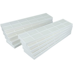 <br><p>Nadomestni filter za čistilnike zraka Zehnder. <br></p><p><b>Vsebina kompleta:</b></p><ul><li>10 x filter G3 (32 cm x 22 cm x 1,5 cm)</li></ul><br><p><b>Originalne oznake:</b></p><ul><li>990322100</li></ul><br><br><p><b>Primerno za:</b></p><p >Zehnder:<br></p><ul><li>CLF</li></ul><br><br><br><br><br><b>Lastnosti:</b><ul><li>Proizvajalec: VHBW</li></ul><br>