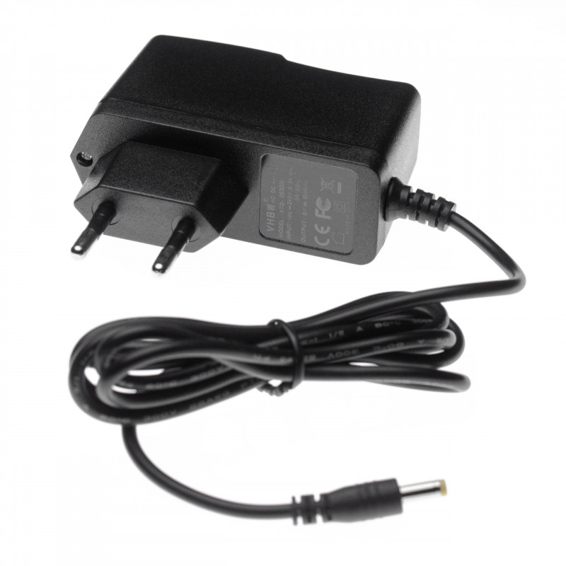 Opis:Polnilec za merilnike krvnega pritiska Omron napetosti 6 V. Polnilec ima zaščito pred prepolnjenjem, nadtokovno zaščito in temperaturno zaščito ter certifikata CE in RoHS. Dimenzije priključka so 4,0 mm x 1,75 mm. Dolžina kabla je približno 1,14 m. Originalne oznake:Q20V06002000Primeren za naprave:Omron:Healthcare 5 Series, Healthcare 7 Series, Healthcare 10 Series, M2, M3, M7, M10, M300, M400, M500Lastnosti:Proizvajalec: VHBWBarva: črnaIzhodna napetost: 6 VTok: 2 A (2.000 mA)Priključek: 4,0 mm (zunanji premer) x 1,75 mm (notranji premer)