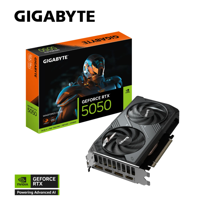 Grafična kartica GIGABYTE GeForce RTX 5050 Windforce OC 8G