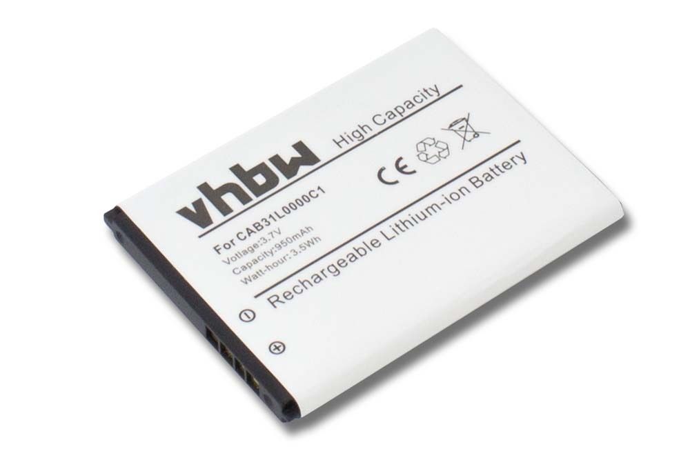 Baterija za Alcatel OT-155 / OT-282 / OT-890, 900 mAh - slika 2