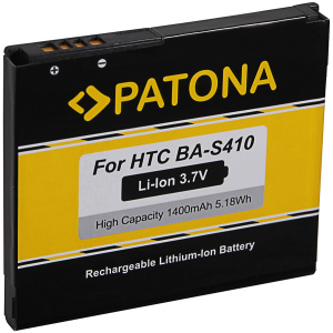 <b>Opis:</b><br><ul><li>Nadomestna baterija je izdelana po zasnovi in tehnologiji nemškega proizvajalca Patona, kar zagotavlja odlično kvaliteto<br></li><li>Najsodobnejša tehnologija omogoča veliko ciklov polnjenja in praznjenja<br></li><li>Li-Ion celice so prijazne okolju, obenem pa zagotavljajo delovanje brez spominskega učinka<br></li><li>Termično stikalo ščiti baterijske celice pred pregrevanjem, prenapolnitvijo in kratkim stikom<br></li><li>Visoka kapaciteta baterije, podaljšan čas delovanja pri mirovanju naprave, zelo počasno samopraznjenje<br></li><li>100% kompatibilnost z originalno baterijo</li><li>Baterijo polnimo z originalnim ali nadomestnim polnilcem</li><li>Certifikati CE in ROHS</li></ul><br><br><p><b>Originalne oznake:</b></p><ul><li>35H00132-01M</li><li>BB99100</li><li>BA S410</li><li>35H00132-05M</li><li>35H00132-00M</li><li>35H00132-00M</li><li>35H00132-05M</li><li>35H00132-06M</li><li>BB99100<br></li></ul><br><p><b>Primerno za:</b></p><ul></ul><br>HTC<br><ul><li>Dragon, Passion,  Desire, Desire US, Bravo, A8181</li></ul><br>Google<br><ul><li>Nexus One, G5</li></ul><br><b>Lastnosti:</b><ul><li>Proizvajalec: Patona</li><li>Vrsta: Li-Ion</li><li>Napetost: 3,7 V</li><li>Kapaciteta: 1.400 mAh</li></ul><br>