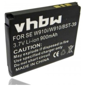 <br><b>Opis:</b><br><ul><li>Nadomestna baterija je izdelana po zasnovi in tehnologiji nemškega proizvajalca VHBW, kar zagotavlja odlično kvaliteto<br></li><li>Najsodobnejša tehnologija omogoča veliko ciklov polnjenja in praznjenja<br></li><li>Li-Ion celice so prijazne okolju, obenem pa zagotavljajo delovanje brez spominskega učinka<br></li><li>Termično stikalo ščiti baterijske celice pred pregrevanjem, prenapolnitvijo in kratkim stikom<br></li><li>Visoka kapaciteta baterije, podaljšan čas delovanja pri mirovanju naprave, zelo počasno samopraznjenje<br></li><li>100% kompatibilnost z originalno baterijo</li><li>Baterijo polnimo z originalnim ali nadomestnim polnilcem</li><li>Certifikati CE in ROHS</li></ul><br><br><p><b>Originalne oznake:</b><br></p><ul><li>BST-39</li></ul><br><p><b>Primerno za:</b></p>Sony Ericsson:<ul><li>Equinox, J100a, J100c, J100i, J110a, J110c, J110i, J120c, J120i, J230c, J230i, K200a, K200c, K200i, K220c, K220i, K610im, K618i, K750c, K758c, T707, TM717, V600i, V630i, W380i, W550c, W550i, W580i, W600c, W600i, W700c, W700i, W800c, W910i, Z520a, Z520c, Z520i, Z525a, Z525i, Z710c, Z710i, Zylo<br></li></ul><br><b>Lastnosti:</b><ul><li>Proizvajalec: VHBW</li><li>Vrsta: Li-Ion</li><li>Napetost: 3,7 V</li><li>Kapaciteta: 900 mAh (3,33 Wh)</li></ul><br>
