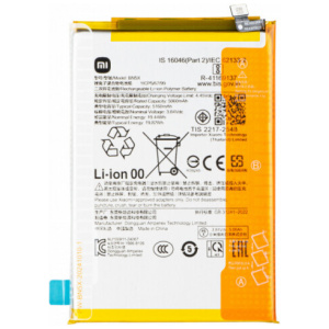 <br><b>Opis:</b><br><ul><li><b>Originalna baterija proizvajalca Xiaomi</b><br></li><li>Najsodobnejša tehnologija omogoča veliko ciklov polnjenja in praznjenja<br></li><li>Li-Polymer celice so prijazne okolju, obenem pa zagotavljajo delovanje brez spominskega učinka<br></li><li>Termično stikalo ščiti baterijske celice pred pregrevanjem, prenapolnitvijo in kratkim stikom<br></li><li>Visoka kapaciteta baterije, podaljšan čas delovanja pri mirovanju naprave, zelo počasno samopraznjenje<br></li><li>100% kompatibilnost z originalno baterijo</li><li>Baterijo polnimo z originalnim ali nadomestnim polnilcem</li><li>Certifikati CE in ROHS</li></ul><br><br><p><b>Originalne oznake:</b><br></p><ul><li>BN5X</li><li>1330101000187A</li></ul><br><p><b>Primerno za:</b></p>Xiaomi:<ul><li>Redmi 14C, 2411DRN47C, 2409BRN2CA, 2409BRN2CG, 2409BRN2CY</li><li>Redmi 14C 5G, 2411DRN47I</li><li>Poco C75, 2410FPCC5G</li><li>Poco C75 5G, MZB0IDJIN</li><li>Redmi A3 Pro, 2409BRN2CG</li></ul><br><b>Lastnosti:</b><ul><li>Proizvajalec: Xiaomi</li><li>Vrsta: Li-Polymer</li><li>Napetost: 3,84 V</li><li>Kapaciteta: 5.160 mAh (19,82 Wh)</li></ul><br>