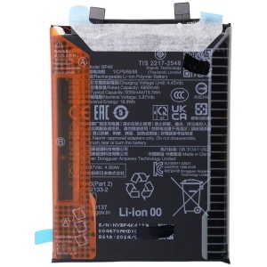 <br><b>Opis:</b><br><ul><li><b>Originalna baterija proizvajalca Xiaomi</b><br></li><li>Najsodobnejša tehnologija omogoča veliko ciklov polnjenja in praznjenja<br></li><li>Li-Polymer celice so prijazne okolju, obenem pa zagotavljajo delovanje brez spominskega učinka<br></li><li>Termično stikalo ščiti baterijske celice pred pregrevanjem, prenapolnitvijo in kratkim stikom<br></li><li>Visoka kapaciteta baterije, podaljšan čas delovanja pri mirovanju naprave, zelo počasno samopraznjenje<br></li><li>100% kompatibilnost z originalno baterijo</li><li>Baterijo polnimo z originalnim ali nadomestnim polnilcem</li><li>Certifikati CE in ROHS</li></ul><br><br><p><b>Originalne oznake:</b><br></p><ul><li>BP4K</li></ul><br><p><b>Primerno za:</b></p>Xiaomi:<ul><li>Poco X5,&nbsp;22111317PG, 22111317PI</li><li>Poco X5 Pro,&nbsp;22101320G, 22101320I</li><li>Redmi Note 12 Pro,&nbsp;22101316C, 22101316I, 23013RK75C, 22101316G</li></ul><br><b>Lastnosti:</b><ul><li>Proizvajalec: Xiaomi</li><li>Vrsta: Li-Polymer</li><li>Napetost: 3,87 V</li><li>Kapaciteta: 5.000 mAh (19,3 Wh)</li></ul><br>