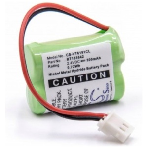 <br><b>Opis:</b><br><ul><li>Nadomestna baterija je izdelana po zasnovi in tehnologiji nemškega proizvajalca VHBW, kar zagotavlja odlično kvaliteto<br></li><li>Najsodobnejša tehnologija omogoča veliko ciklov polnjenja in praznjenja<br></li><li>Ni-MH celice so prijazne okolju, obenem pa zagotavljajo delovanje brez spominskega učinka<br></li><li>Termično stikalo ščiti baterijske celice pred pregrevanjem, prenapolnitvijo in kratkim stikom<br></li><li>Visoka kapaciteta baterije, podaljšan čas delovanja pri mirovanju naprave, zelo počasno samopraznjenje<br></li><li>100% kompatibilnost z originalno baterijo</li><li>Baterijo polnimo z originalnim ali nadomestnim polnilcem</li><li>Certifikati CE in ROHS</li></ul><br><br><p><b>Originalne oznake:</b></p><ul><li>2SN-2/3AAA40H-S-X2</li><li>2SN2/3AAA40HSX2F</li><li>BT183642</li><li>BT283642</li></ul><br><br><p><b>Primerno za:</b></p><p>VTech:</p><ul><li>LS6005, LS6191, LS6195</li></ul><br><br><b>Lastnosti:</b><ul><li>Proizvajalec: VHBW</li><li>Vrsta: Ni-MH</li><li>Napetost: 2,4 V</li><li>Kapaciteta: 300 mAh (0,72 Wh)</li></ul><br>