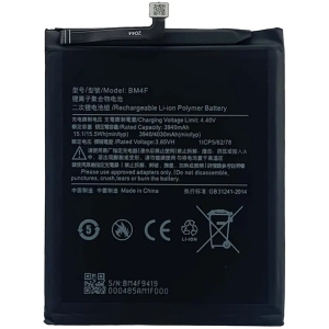 <br><b>Opis:</b><br><ul><li><b>Originalna baterija proizvajalca Xiaomi</b><br></li><li>Najsodobnejša tehnologija omogoča veliko ciklov polnjenja in praznjenja<br></li><li>Li-Ion celice so prijazne okolju, obenem pa zagotavljajo delovanje brez spominskega učinka<br></li><li>Termično stikalo ščiti baterijske celice pred pregrevanjem, prenapolnitvijo in kratkim stikom<br></li><li>Visoka kapaciteta baterije, podaljšan čas delovanja pri mirovanju naprave, zelo počasno samopraznjenje</li><li>Baterijo polnimo z originalnim ali nadomestnim polnilcem</li><li>Certifikati CE in ROHS</li></ul><br><br><p><b>Originalne oznake:</b><br></p><ul><li>BM4F</li></ul><br><p><b>Primerno za:</b></p>Xiaomi:<ul><li>Mi 9 Lite, Mi A3, Mi CC9e, Mi CC9e Premium Edition, Mi CC9e Premium Edition Dual SIM, Mi CC9e Standard Edition, Mi CC9e Standard Edition Dual SIM, M1906F9SC</li></ul><br><b>Lastnosti:</b><ul><li>Proizvajalec: Xiaomi</li><li>Vrsta: Li-Polymer</li><li>Napetost: 3,85 V</li><li>Kapaciteta: 4.030 mAh (15,5 Wh)</li></ul><br>