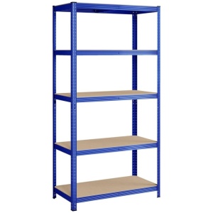 SONGMICS Regal 200 x 100 x 50 cm rjavo-moder,GLR050Q01 | E-specialisti.si