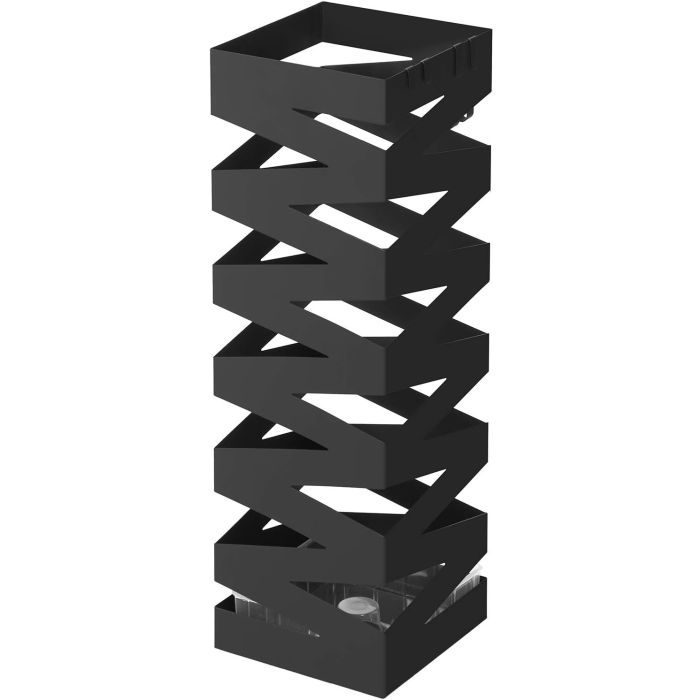 SONGMICS Kovinsko stojalo za dežnike s kljukicami in posodo za kapljice LUC16B - slika 3