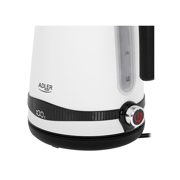 Adler grelnik vode 1,7L z LCD zaslonom/nastavitev temperature bel AD1295w - slika 4