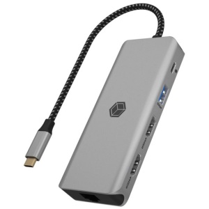 IcyBox IB-DK4012-CPD USB-C priklopna postaja 9v1 s Power Delivery 100W