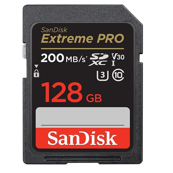 SanDisk Extreme PRO 128GB SDXC spominska kartica 200MB/s & 90MB/s Branje/Pisanje UHS-I, Class 10, U3 - slika 4