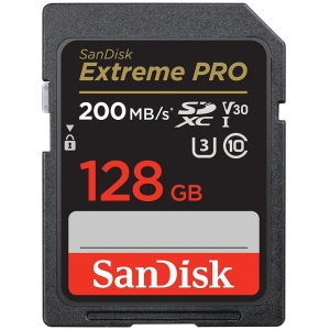 SanDisk Extreme PRO 128GB SDXC spominska kartica 200MB/s & 90MB/s Branje/Pisanje UHS-I