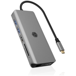 IcyBox IB-DK4061-CPD 12v1 USB-C priklopna postaja za prenosnike s Power Delivery do 100W