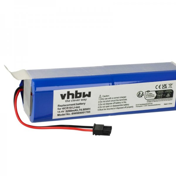 Baterija za Eufy RoboVac X8 / X8 Pro, 5200 mAh - slika 2