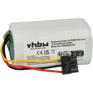 <br><b>Opis:</b><br><ul><li>Baterija za robotske sesalnike Xiaomi<br></li><li>Nadomestna baterija je izdelana po zasnovi in tehnologiji nemškega proizvajalca VHBW, kar zagotavlja odlično kvaliteto<br></li><li>Najsodobnejša tehnologija omogoča veliko ciklov polnjenja in praznjenja<br></li><li>Li-Ion celice so prijazne okolju, obenem pa zagotavljajo delovanje brez spominskega učinka<br></li><li>Termično stikalo ščiti baterijske celice pred pregrevanjem, prenapolnitvijo in kratkim stikom<br></li><li>Visoka kapaciteta baterije, podaljšan čas delovanja pri mirovanju naprave, zelo počasno samopraznjenje<br></li><li>100% kompatibilnost z originalno baterijo</li><li>Baterijo polnimo z originalnim ali nadomestnim polnilcem</li><li>Certifikati CE in ROHS</li></ul><br><br><p><b>Originalne oznake:</b><br></p><ul><li>260V-4S1P<br></li><li>N011-4S1P</li></ul><br><p><b>Primerno za:</b></p><br>Xiaomi:<br><ul><li>Mi Robot Vacuum Mop 2 Lite, Mop 2 Lite, BHR5217EU, MJSTL, 042621, E10, E12, B112</li></ul><br><br><br><b>Lastnosti:</b><ul><li>Proizvajalec: VHBW</li><li>Vrsta: Li-Ion</li><li>Napetost: 14,4 V</li><li>Kapaciteta: 2.500 mAh (36 Wh)</li></ul><br>