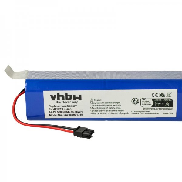 Baterija za Eufy RoboVac X8 / X8 Pro, 5200 mAh - slika 5