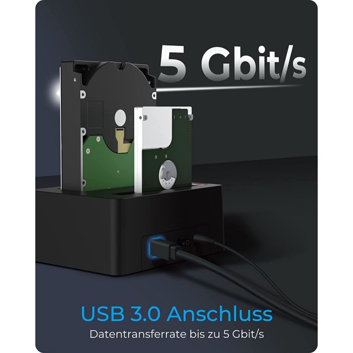 IcyBox IB-1232CL-U3 docking & clone postaja za 2,5 in 3 - slika 4