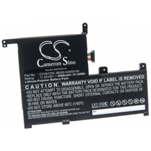 <b>Opis:</b><br><ul><li>Nadomestna baterija je izdelana po zasnovi in tehnologiji nemškega proizvajalca VHBW, kar zagotavlja odlično kvaliteto<br></li><li>Najsodobnejša tehnologija omogoča veliko ciklov polnjenja in praznjenja<br></li><li>Li-Polymer  celice so prijazne okolju, obenem pa zagotavljajo delovanje brez spominskega učinka<br></li><li>Termično stikalo ščiti baterijske celice pred pregrevanjem, prenapolnitvijo in kratkim stikom<br></li><li>Visoka kapaciteta baterije, podaljšan čas delovanja pri mirovanju naprave, zelo počasno samopraznjenje<br></li><li>100% kompatibilnost z originalno baterijo</li><li>Baterijo polnimo z originalnim ali nadomestnim polnilcem</li><li>Certifikati CE in ROHS</li></ul><br><p><b>Originalne oznake:</b></p><ul><li>0B200-02650100<br></li><li>C31N1703</li></ul><br><br><p><b>Primerno za:</b></p><ul></ul><br>Asus:<br><ul><li>Q505UA, Q505UA-BI5T7, Q505UA-BI5T9, Q525UA, Q525UA-BI7T9, Zenbook Flip UX561U, Zenbook Flip UX561UA, UX561UA-1A, UX561UA-1B, UX561UA-2G, UX561UA-8G, UX561UA-BO004T, UX561UA-BO005R, UX561UA-BO008R, UX561UA-BO008T, UX561UA-BO009R, UX561UA-BO020R, UX561UA-BO021R, UX561UA-BO039T, UX561UA-BO049T, UX561UA-BO051T, UX561UA-BO052T, UX561UA-BO056T, UX561UA-SB51-CB, ZenBook Flip UX561UN, UX561UN-1A, UX561UN-1B, UX561UN-AX8503T, UX561UN-BO003T, UX561UN-BO004T, UX561UN-BO005T, UX561UN-BO011R, UX561UN-BO013R, UX561UN-BO013T, UX561UN-BO017T, UX561UN-BO018T, UX561UN-BO026R, UX561UN-BO035R, UX561UN-BO045T, UX561UN-BO006T, UX561UN-BO011T, UX561UN-BO012T<br></li></ul><br><b>Lastnosti:</b><ul><li>Proizvajalec: VHBW</li><li>Barva: črna</li><li>Vrsta: Li-Polymer</li><li>Napetost: 11,52 V</li><li>Kapaciteta: 4.500 mAh (51,84 Wh)</li></ul><br>