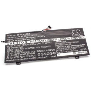 <b>Opis:</b><br><ul><li>Nadomestna baterija je izdelana po zasnovi in tehnologiji nemškega proizvajalca VHBW, kar zagotavlja odlično kvaliteto<br></li><li>Najsodobnejša tehnologija omogoča veliko ciklov polnjenja in praznjenja<br></li><li>Li-Ion celice so prijazne okolju, obenem pa zagotavljajo delovanje brez spominskega učinka<br></li><li>Termično stikalo ščiti baterijske celice pred pregrevanjem, prenapolnitvijo in kratkim stikom<br></li><li>Visoka kapaciteta baterije, podaljšan čas delovanja pri mirovanju naprave, zelo počasno samopraznjenje<br></li><li>100% kompatibilnost z originalno baterijo</li><li>Baterijo polnimo z originalnim ali nadomestnim polnilcem</li><li>Certifikati CE in ROHS</li></ul><br><br><p><b>Originalne oznake:</b><br></p><ul><li>L15L4PC0</li><li>L15S4PC0</li><li>L15M4PC0</li><li>L15M6PC0</li><li>5B10K84291</li><li>5B10K85625</li><li>5B10K55039</li></ul><br><p><b>Primerno za:</b></p><p>Lenovo:</p><ul><li>IdeaPad 710s, IdeaPad 710s Plus, V730</li></ul><br><b>Lastnosti:</b><ul><li>Proizvajalec: VHBW</li><li>Barva: črna</li><li>Vrsta: Li-Ion</li><li>Napetost: 7,6 V</li><li>Kapaciteta: 6.050 mAh (45,98 Wh)</li></ul><br>