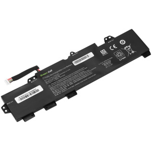 <br><b>Opis:</b><br><ul><li>Nadomestna baterija je izdelana po zasnovi in tehnologiji proizvajalca Green Cell, kar zagotavlja odlično kvaliteto<br></li><li>Najsodobnejša tehnologija omogoča veliko ciklov polnjenja in praznjenja<br></li><li>Li-Polymer celice so prijazne okolju, obenem pa zagotavljajo delovanje brez spominskega učinka<br></li><li>Termično stikalo ščiti baterijske celice pred pregrevanjem, prenapolnitvijo in kratkim stikom<br></li><li>Visoka kapaciteta baterije, podaljšan čas delovanja pri mirovanju naprave, zelo počasno samopraznjenje<br></li><li>100% kompatibilnost z originalno baterijo</li><li>Baterijo polnimo z originalnim ali nadomestnim polnilcem</li><li>Certifikati CE in ROHS</li></ul><br><br><p><b>Originalne oznake:</b><br></p><ul><li>932824-1C1</li><li>932824-2C1</li><li>932824-421</li><li>933322-855</li><li>HSN-113C-5</li><li>HSN-I13C-5</li><li>HSTNN-DB8K</li><li>HSTNN-LB8H</li><li>HSTNN-UB7T</li><li>TT03056XL</li><li>TT03XL</li></ul><br><p><b>Primerno za:</b></p>HP Elitebook:<br><ul><li>850 G6, 755 G5, 850 G5</li></ul><br>HP Zbook:<br><ul><li>15u G5, 15u G6</li></ul><br><br><br><b>Lastnosti:</b><ul><li>Proizvajalec: Green Cell</li><li>Barva: črna</li><li>Vrsta: Li-Polymer</li><li>Napetost: 11,4 V</li><li>Kapaciteta: 4.400 mAh (49 Wh)</li><li>Število celic: 6</li></ul><br>