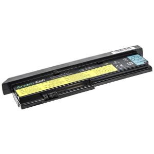 <br><div><b>Opomba:</b></div><div><b><br></b></div><b><ul><li>Ta baterija ima večjo kapaciteto od originalne baterije in se njene dimenzije zato lahko nekoliko razlikujejo od originalnih. Običajno baterija štrli iz prenosnika za kakšen centimeter na spodnji ali zadnji strani prenosnika. Če vas zanimajo točne dimenzije baterije, vas prosimo, da nas pred nakupom kontaktirate.<br></li><li><span >Ta baterija ni primerna za model Lenovo ThinkPad X200T.</b><br></li></ul><br></span><br><p><b>Opis:</b><br></p><ul><li>Nadomestna baterija je izdelana po zasnovi in tehnologiji proizvajalca Green Cell, kar zagotavlja odlično kvaliteto<br></li><li>Najsodobnejša tehnologija omogoča veliko ciklov polnjenja in praznjenja<br></li><li>Li-Ion celice so prijazne okolju, obenem pa zagotavljajo delovanje brez spominskega učinka<br></li><li>Termično stikalo ščiti baterijske celice pred pregrevanjem, prenapolnitvijo in kratkim stikom<br></li><li>Visoka kapaciteta baterije, podaljšan čas delovanja pri mirovanju naprave, zelo počasno samopraznjenje<br></li><li>100% kompatibilnost z originalno baterijo</li><li>Baterijo polnimo z originalnim ali nadomestnim polnilcem</li><li>Certifikati CE in ROHS</li></ul><br><br><p><b>Originalne oznake:</b><br></p><ul><li>42T4534</li><li>42T4535</li><li>42T4536</li><li>42T4538</li><li>42T4540</li><li>42T4542</li><li>42T4543</li><li>42T4646</li><li>42T4650</li><li>42T4560</li><li>42T4694</li><li>42T4695</li><li>42T4836</li><li>42T4837</li><li>43R9253</li><li>43R9254</li><li>43R9256</li><li>43R9255</li><li>AMS 42T4537</li><li>ASM 42T4541</li><li>FRU 42T4536</li><li>FRU 42T4538</li><li>FRU 42T6467</li><li>FRU 42T4649</li></ul><br><p><b>Primerno za:</b></p><p>Lenovo ThinkPad:</p><ul><li>X200, X200s, X200si, X201, X201s, X201si, X201i</li><li><span >Ta baterija ni primerna za model Lenovo ThinkPad X200T.</span><br></li></ul><br><br><b>Lastnosti:</b><ul><li>Proizvajalec: Green Cell</li><li>Barva: črna</li><li>Vrsta: Li-Ion</li><li>Napetost: 11,1 V</li><li>Kapaciteta: 6.600 mAh (73 Wh)</li><li>Število celic: 9</li></ul><br>