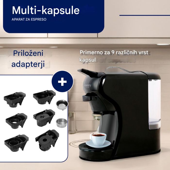 Camry espresso aparat z več različnimi kapsulami CR4414 - slika 3