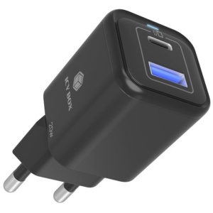 IcyBox IB-PS1020-PD 20W polnilnik USB-A in USB-C