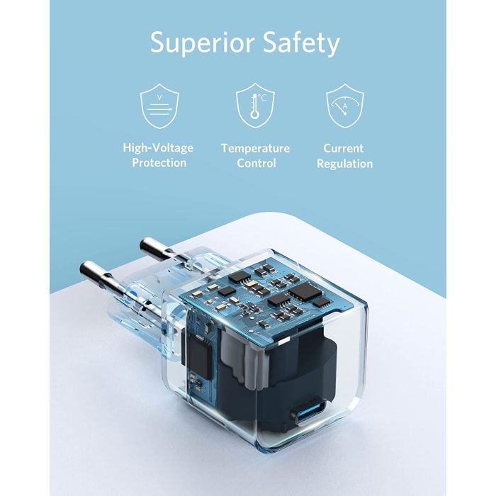 Anker Powerport III 20W USB-C stenski polnilec - slika 3