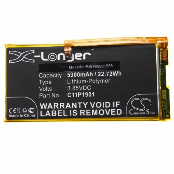 Opis:Nadomestna baterija je izdelana po zasnovi in tehnologiji nemškega proizvajalca VHBW, kar zagotavlja odlično kvalitetoNajsodobnejša tehnologija omogoča veliko ciklov polnjenja in praznjenjaLi-Polymer celice so prijazne okolju, obenem pa zagotavljajo delovanje brez spominskega učinkaTermično stikalo ščiti baterijske celice pred pregrevanjem, prenapolnitvijo in kratkim stikomVisoka kapaciteta baterije, podaljšan čas delovanja pri mirovanju naprave, zelo počasno samopraznjenje100% kompatibilnost z originalno baterijoBaterijo polnimo z originalnim ali nadomestnim polnilcemCertifikati CE in ROHSOriginalne oznake:0B200-03510300C11P1901Primerno za:Asus:I001D, ROG Phone 2, ROG Phone 2 Strix, ROG Phone 2 Ultimate, ROG Phone II, ROG Phone II Strix, ROG Phone II Ultimate, ZS660KLLastnosti:Proizvajalec: VHBWVrsta: Li-PolymerNapetost: 3,85 VKapaciteta: 5.900 mAh (22,72 Wh)