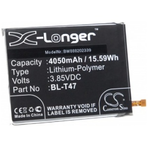 <b>Opis:</b><br><ul><li>Nadomestna baterija je izdelana po zasnovi in tehnologiji nemškega proizvajalca VHBW, kar zagotavlja odlično kvaliteto<br></li><li>Najsodobnejša tehnologija omogoča veliko ciklov polnjenja in praznjenja<br></li><li>Li-Polymer&nbsp;celice so prijazne okolju, obenem pa zagotavljajo delovanje brez spominskega učinka<br></li><li>Termično stikalo ščiti baterijske celice pred pregrevanjem, prenapolnitvijo in kratkim stikom<br></li><li>Visoka kapaciteta baterije, podaljšan čas delovanja pri mirovanju naprave, zelo počasno samopraznjenje<br></li><li>100% kompatibilnost z originalno baterijo</li><li>Baterijo polnimo z originalnim ali nadomestnim polnilcem</li><li>Certifikati CE in ROHS</li></ul><br><br><p><b>Originalne oznake:</b><br></p><ul><li>BL-T47</li><li>EAC64785301</li></ul><br><p><b>Primerno za:</b></p>LG:<br><ul><li>Velvet, Velvet 4G, Velvet 5G, G900, G900EM, G900EMW, G900N, G900QM, G900TMY, G900UM, G900VM, G910, G910EMW, G910HM, LMG900EM, LMG900EMW, LMG900N, LMG900QM, LMG900TM, , LMG900VMY, LMG900UM1, LMG900UM2, LMG900VM, LMG910EMW, LMG910HM<br></li></ul><br><b>Lastnosti:</b><ul><li>Proizvajalec: VHBW</li><li>Vrsta: Li-Polymer</li><li>Napetost: 3,85 V</li><li>Kapaciteta: 4.050 mAh (15,59 Wh)</li></ul><br>