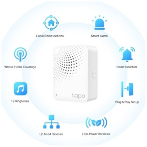 TP-LINK Tapo Smart Hub H100 s pametnim gumbom | E-specialisti.si