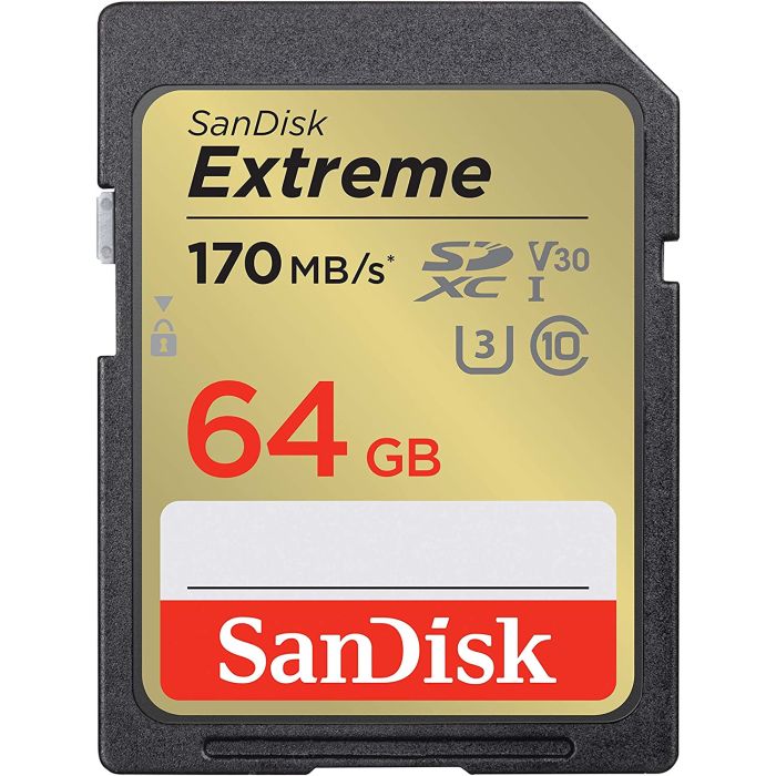 SanDisk Extreme 64GB SDXC spominska kartica + 1 leto RescuePRO Deluxe do170MB/s & 80MB/s branje/zapi - slika 3