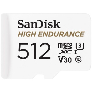 SanDisk High Endurance video microSDHC 512GB + SD Adapter Full HD / 4K video