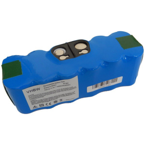 <p>Odlična nadomestna baterija, ki bo vašemu robotskemu sesalniku zaradi večje kapacitete podaljšala delovanje za kar 50%. Primerna je za vse modele iRobot Roomba sesalnikov serij 500, 600, 700 in 800.</p><b>Opis:</b><br><ul><li>Nadomestna baterija je izdelana po zasnovi in tehnologiji nemškega proizvajalca VHBW, kar zagotavlja odlično kvaliteto<br></li><li>Najsodobnejša tehnologija omogoča veliko ciklov polnjenja in praznjenja<br></li><li>Ni-MH celice so prijazne okolju, obenem pa zagotavljajo delovanje brez spominskega učinka<br></li><li>Termično stikalo ščiti baterijske celice pred pregrevanjem, prenapolnitvijo in kratkim stikom<br></li><li>Visoka kapaciteta baterije, podaljšan čas delovanja pri mirovanju naprave, zelo počasno samopraznjenje<br></li><li>100% kompatibilnost z originalno baterijo</li><li>Baterijo polnimo z originalnim ali nadomestnim polnilcem</li><li>Certifikati CE in ROHS</li></ul><br><br><p><b>Originalne oznake:</b><br></p><ul><li>11702<br></li><li>80501</li><li>80601</li><li>400000191</li><li>4419696<br></li><li>820295</li><li>SP530-BAT</li><li>GD-Roomba-500</li><li>VAC-500NMH-33</li></ul><br><p><b>Primerno za:</b></p>iRobot Roomba: <br><ul><li>serija 500 (500, 505, 510, 520, 521, 530, 531, 532, 532 PET, 534, 535, 536, 53601, 540, 545, 550, 551, 55101, 552, 555, 560, 561, 562, 562 PET, 563, 563 PET, 564, 564 PET, 565, 570, 572, 577, 580, 581, 582, 583, 585, 590)</li><li>serija 600 (600, 606,&nbsp;610, 610 Pro, 611 Pro, 618, 620, 621, 625, 625 Pro, 627 Pro, 630, 631, 650, 651, 653, 654, 660, 670)</li><li>serija 700 (700, 760, 765, 770, 774, 775, 776, 786, 780, 785, 790, 795)</li><li> serija 800 (800, 80501, 80501e, 870, 880, 886)</li><li>serija 900 (960, 980)</li><li>R3, R3 500</li></ul><br>iRobot Scooba:<br><ul><li>450<br></li></ul><br><b>Lastnosti:</b><ul><li>Proizvajalec: VHBW</li><li>Barva: modra</li><li>Vrsta: Ni-MH</li><li>Napetost: 14,4 V</li><li>Kapaciteta: 4.500 mAh (65 Wh)</li></ul><br>