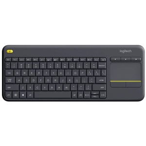Brezžična tipkovnica Logitech K400 Plus Wireless Touch črna (Unifying