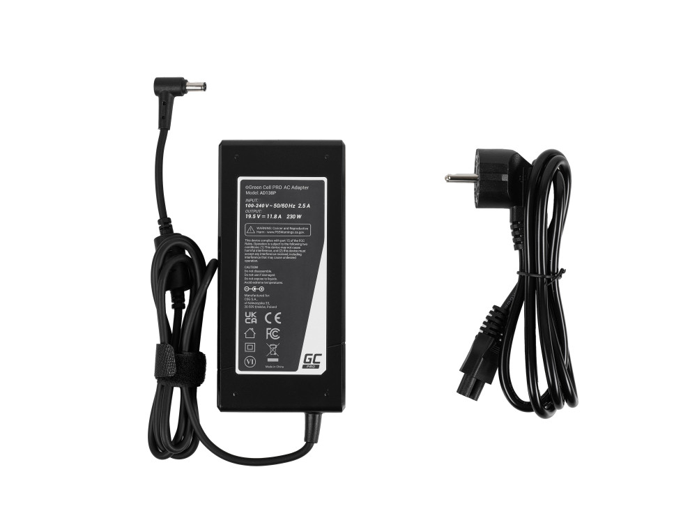 Polnilec za prenosnike Asus, 230W / 19,5V / 11,8A / 6,0mm x 3,7mm - slika 2