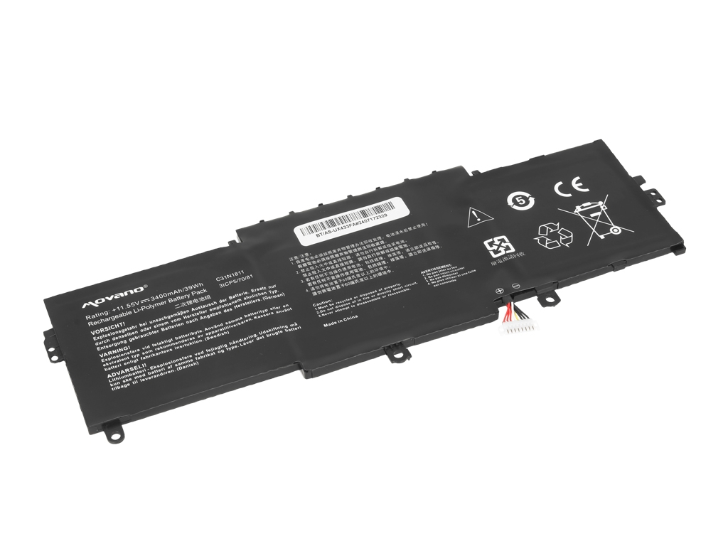 Baterija za Asus ZenBook UX433, C31N1811, 3400 mAh - slika 2