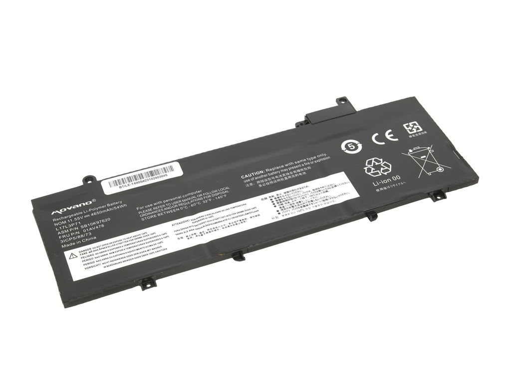 Baterija za Lenovo Thinkpad T480s, 4650 mAh - slika 2