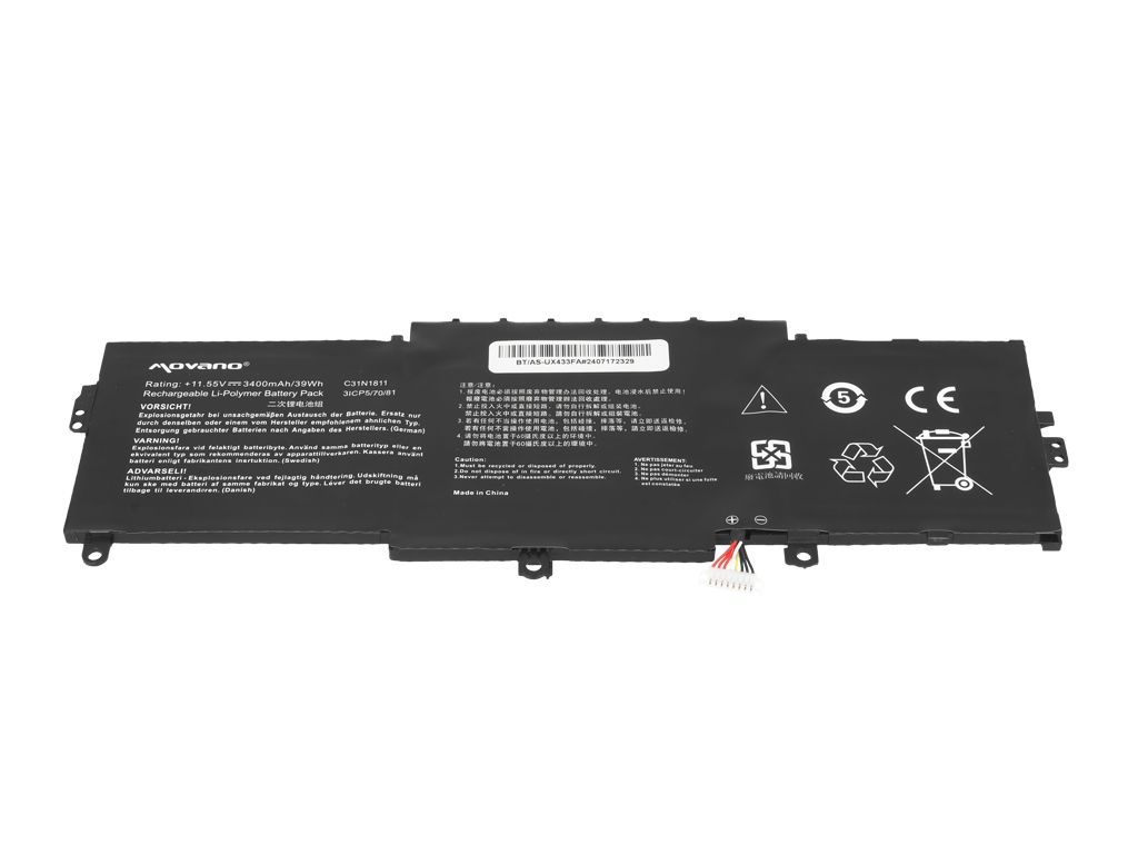 Baterija za Asus ZenBook UX433, C31N1811, 3400 mAh - slika 3