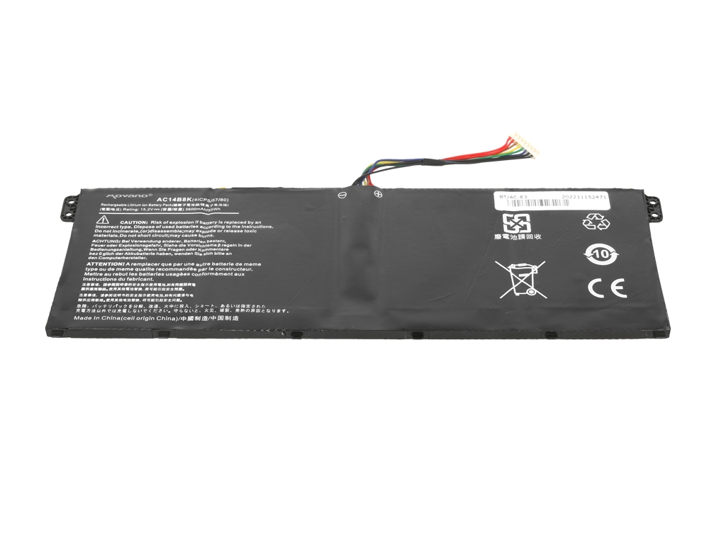 Baterija za Acer Aspire 5 A515 / Spin 5 SP515 / Swift 3 SF314, AC14B7K, 3600 mAh - slika 3