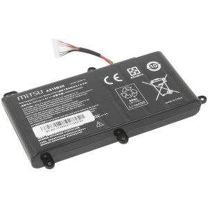 <b>Opis:</b><br><ul><li>Nadomestna baterija je izdelana po zasnovi in tehnologiji proizvajalca Mitsu, kar zagotavlja odlično kvaliteto<br></li><li>Najsodobnejša tehnologija omogoča veliko ciklov polnjenja in praznjenja<br></li><li>Li-Polymer&nbsp;celice so prijazne okolju, obenem pa zagotavljajo delovanje brez spominskega učinka<br></li><li>Termično stikalo ščiti baterijske celice pred pregrevanjem, prenapolnitvijo in kratkim stikom<br></li><li>Visoka kapaciteta baterije, podaljšan čas delovanja pri mirovanju naprave, zelo počasno samopraznjenje<br></li><li>100% kompatibilnost z originalno baterijo</li><li>Baterijo polnimo z originalnim ali nadomestnim polnilcem</li><li>Certifikati CE in ROHS</li></ul><br><p><b>Originalne oznake:</b><br></p><ul><li>4ICR19/66-2<br></li><li>AS15B3N</li><li>KT.00803.004</li></ul><br><p><b>Primerno za:</b></p><ul></ul><br>Acer:<br><ul><li>Predator 15 G9-591, Predator 15 G9-591-70F6, Predator 15 G9-591-71DQ, Predator 15 G9-591-71L2, Predator 15 G9-591-74KN, Predator 15 G9-591-74ZV, Predator 15 G9-591-76FP, Predator 15 G9-591-76KX, Predator 15 G9-591-77CQ, Predator 15 G9-591-79CP, Predator 15 G9-591-79K, Predator 15 G9-591-79KE, Predator 15 G9-591-713C, Predator 15 G9-591-726S, Predator 15 G9-591-731D, Predator 15 G9-591G, Predator 15 G9-591R, Predator 15 G9-592, Predator 15 G9-592-51BB, Predator 15 G9-592-70GD, Predator 15 G9-592-73W6, Predator 15 G9-592-74NV, Predator 15 G9-592-77ZU, Predator 15 G9-592-7253, Predator 15 G9-592-7308, Predator 15 G9-592-7925, Predator 15 G9-592G, Predator 15 G9-593, Predator 15 G9-593-765Q, Predator 17 G9, Predator 17 G9-791, Predator 17 G9-791-70JR, Predator 17 G9-791-72VU, Predator 17 G9-791-73ET, Predator 17 G9-791-73EX, Predator 17 G9-791-73R6, Predator 17 G9-791-73TA, Predator 17 G9-791-74WH, Predator 17 G9-791-75PV, Predator 17 G9-791-77BZ, Predator 17 G9-791-78CE, Predator 17 G9-791-78E2, Predator 17 G9-791-78G4, Predator 17 G9-791-79HR, Predator 17 G9-791-79W7, Predator 17 G9-791-79XV, Predator 17 G9-791-718D, Predator 17 G9-791-735A, Predator 17 G9-791-760F, Predator 17 G9-791G, Predator 17 G9-792, Predator 17 G9-792-74T6, Predator 17 G9-792-74TT, Predator 17 G9-792-75UA, Predator 17 G9-792-76MM, Predator 17 G9-792-78CG, Predator 17 G9-792-707A, Predator 17 G9-792-707R, Predator 17 G9-792-7282, Predator 17 G9-792-72S6, Predator 17 G9-792-730B, Predator 17 G9-792-736Q, Predator 17 G9-792-773S, Predator 17 G9-792-778N, Predator 17 G9-792G, Predator 17 G9-793, Predator 17 G9-793-77LN, Predator 17 G9-793-767T, Predator 17X, Predator 17X GX-791-77CF, Predator 17X GX-792, Predator 21X, Predator G9000, Predator G9000-72F3, Predator G9000-74P8, Predator G9000-757W, Predator G9-591, Predator G9-791, Predator GX-7<br></li></ul><br><b>Lastnosti:</b><ul><li>Proizvajalec: Mitsu</li><li>Barva: črna</li><li>Vrsta: Li-Polymer</li><li>Napetost: 14,8 V</li><li>Kapaciteta: 4.400 mAh (65 Wh)</li></ul><br>