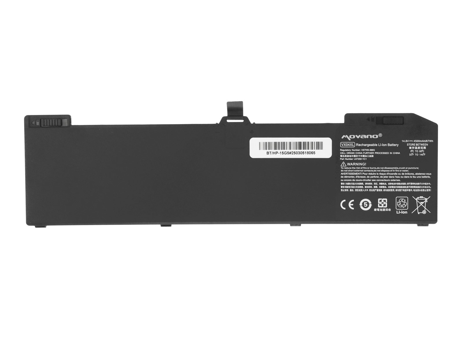 Baterija za HP ZBook 15 G5 / 15 G6, VX04XL, 4500 mAh - slika 5