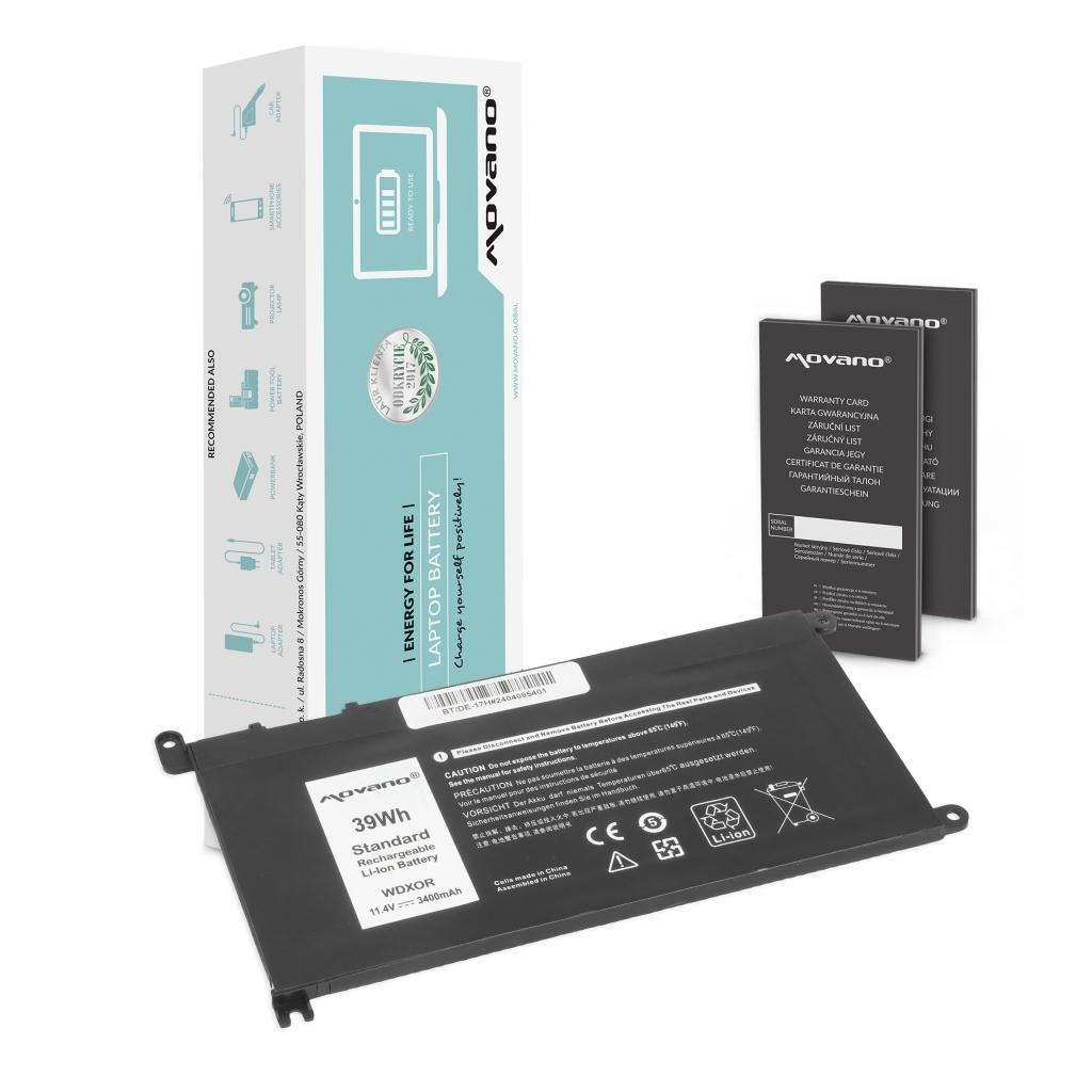 Baterija za Dell Inspiron 5378 / Latitude 3490, WDX0R, 3400 mAh - slika 6