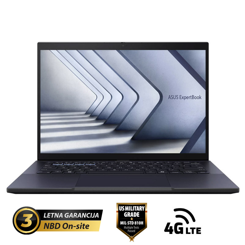 ASUS ExpertBook B3 14" (35,56cm) WQXGA Core Ultra 7 155H 16GB 1TB 4G Windows 11 Pro prenosni računalnik B3404CMA_L-QN0816X
