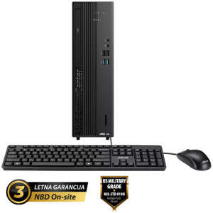 ASUS ExpertCenter D7 SFF Core i7-14700 16GB 1TB DVD Windows 11 Pro tipkovnica miška namizni računalnik D701SER-WB73C0X
